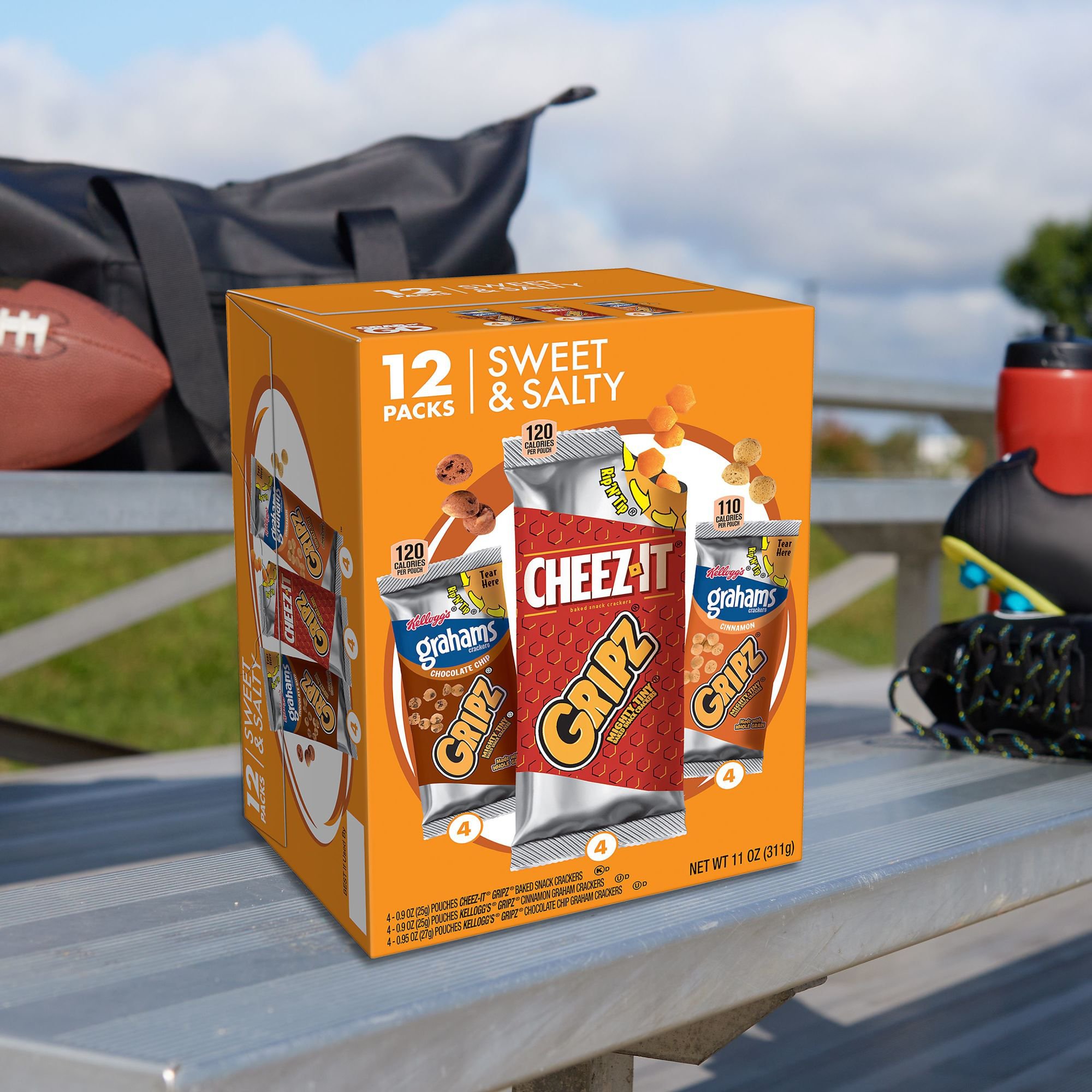 Kellogg's Gripz Variety Pack Tiny Baked Snack Crackers, 11 oz