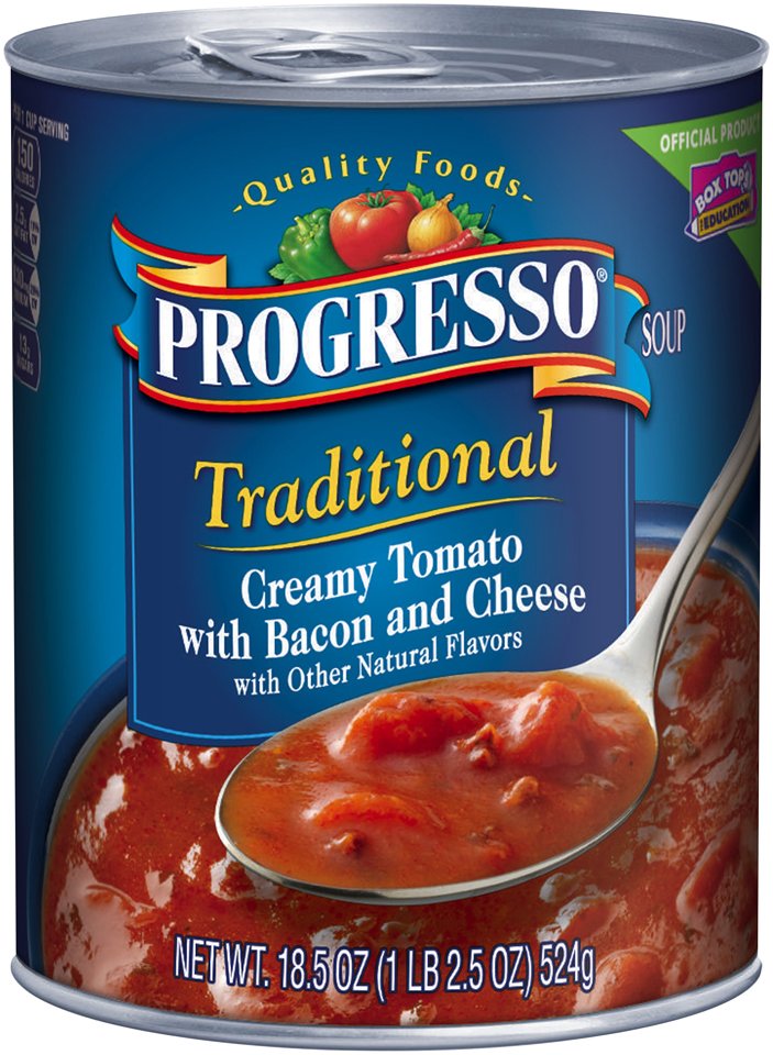 Progresso Traditional Soup Creamy Tomato Bacon Cheddar Shop Soups