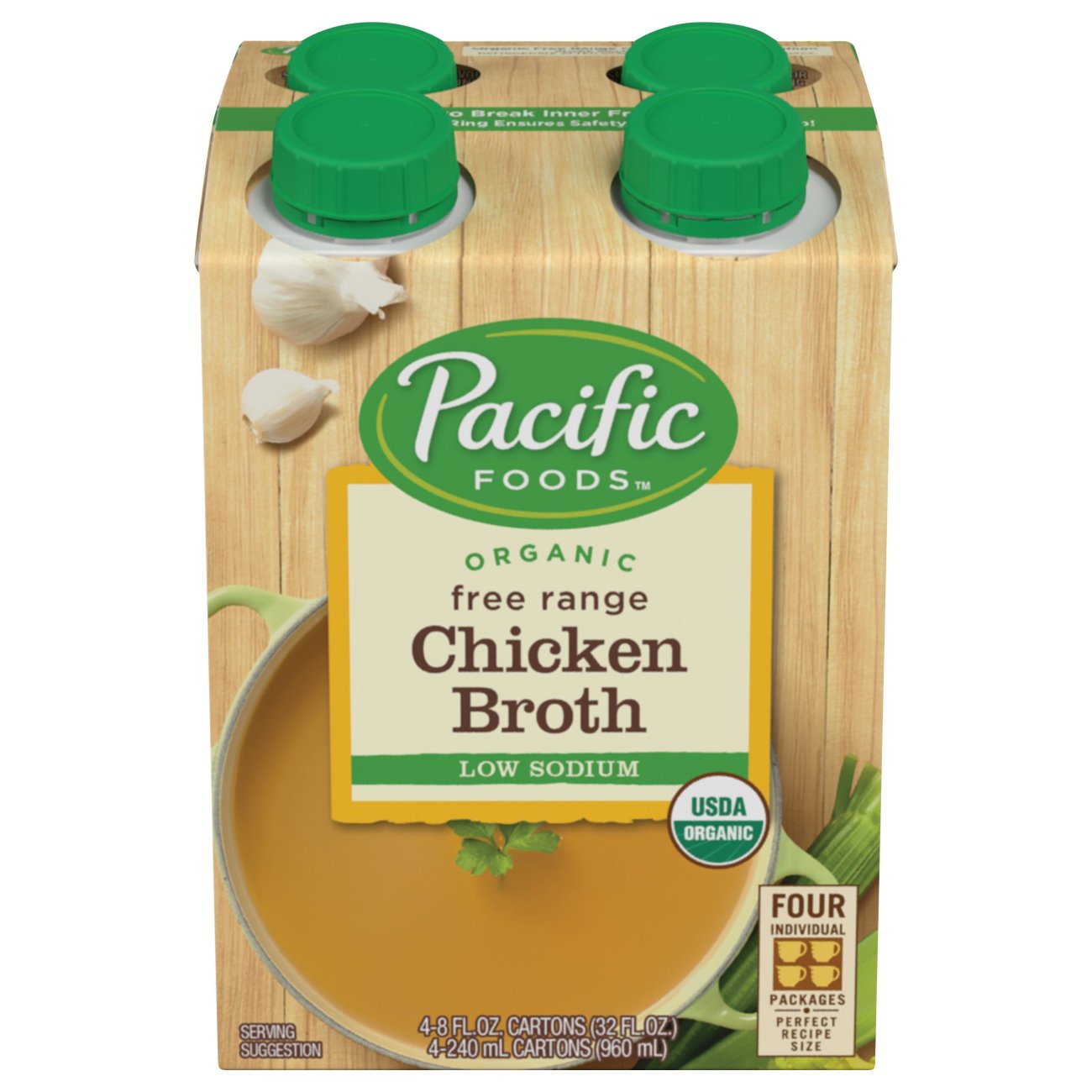Pacific Foods Organic Low Sodium Chicken Broth 8 oz Cartons - Shop ...