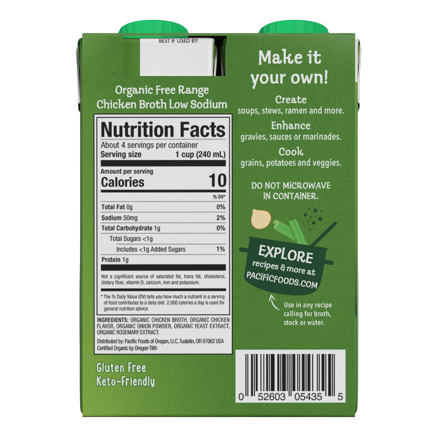 Pacific Foods Low Sodium Organic Free Range Chicken Broth; image 4 of 4