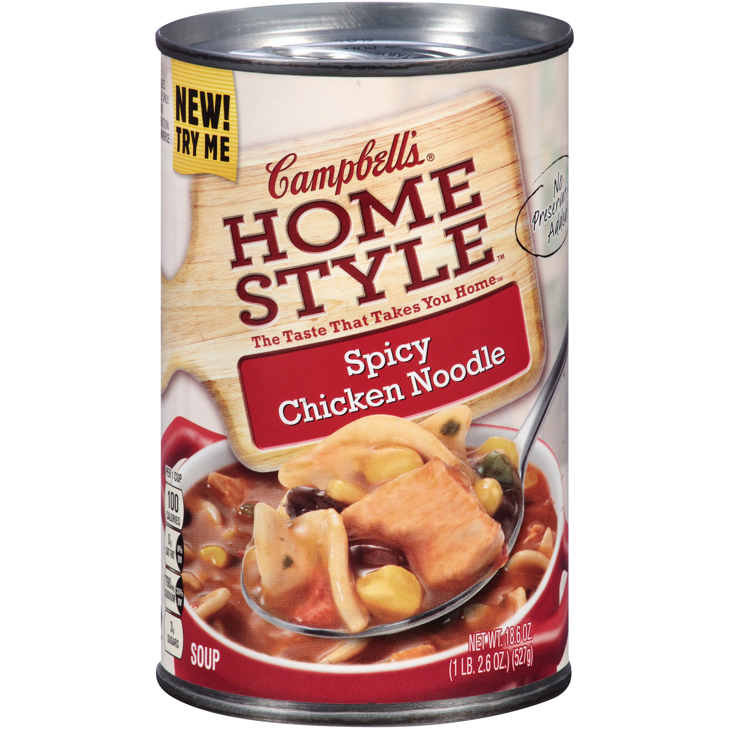 Campbells Home Style Spicy Chicken Noodle Soup Shop Soups And Chili At H E B 1393