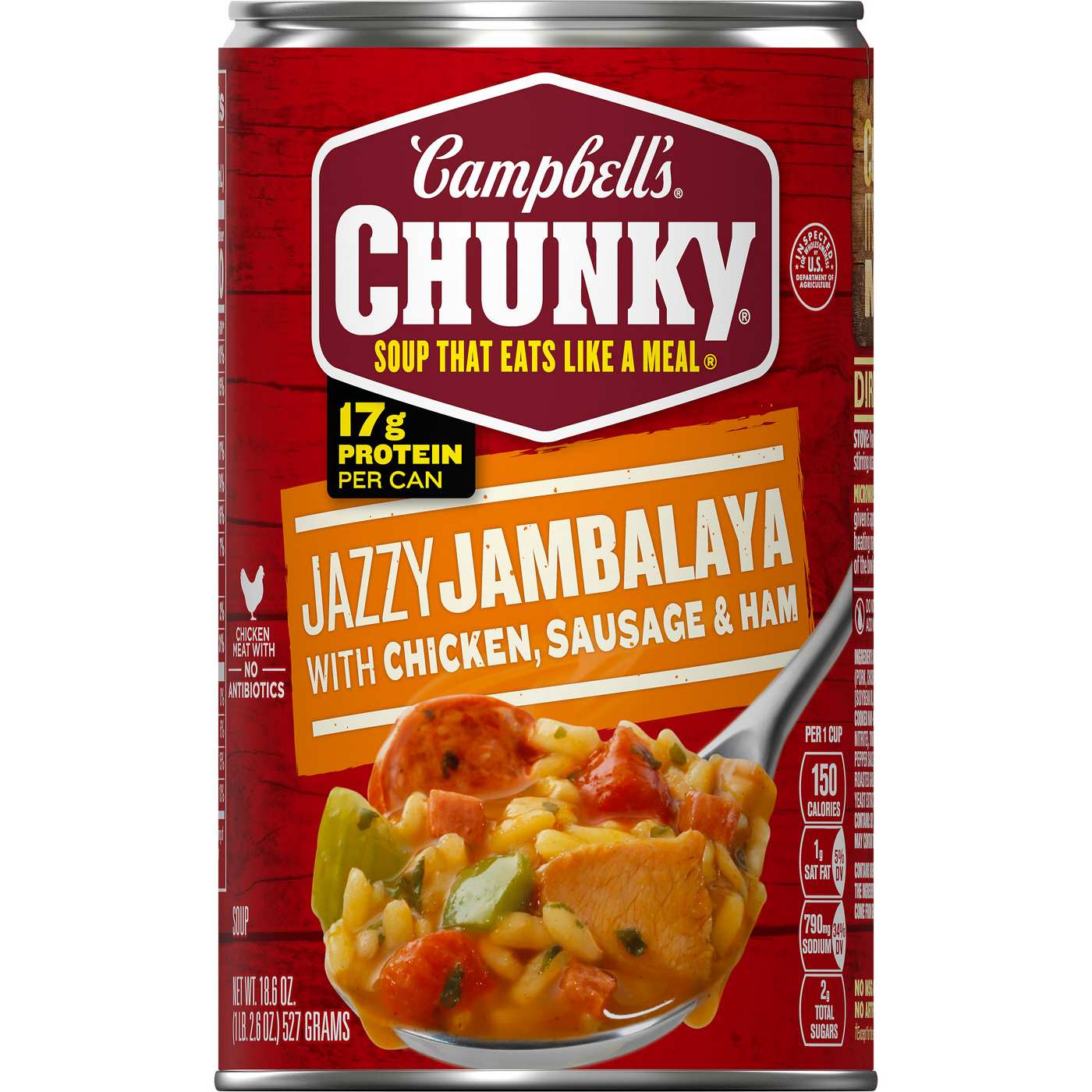 Campbell's Chunky Jambalaya With Chicken, Sausage & Ham; image 1 of 4