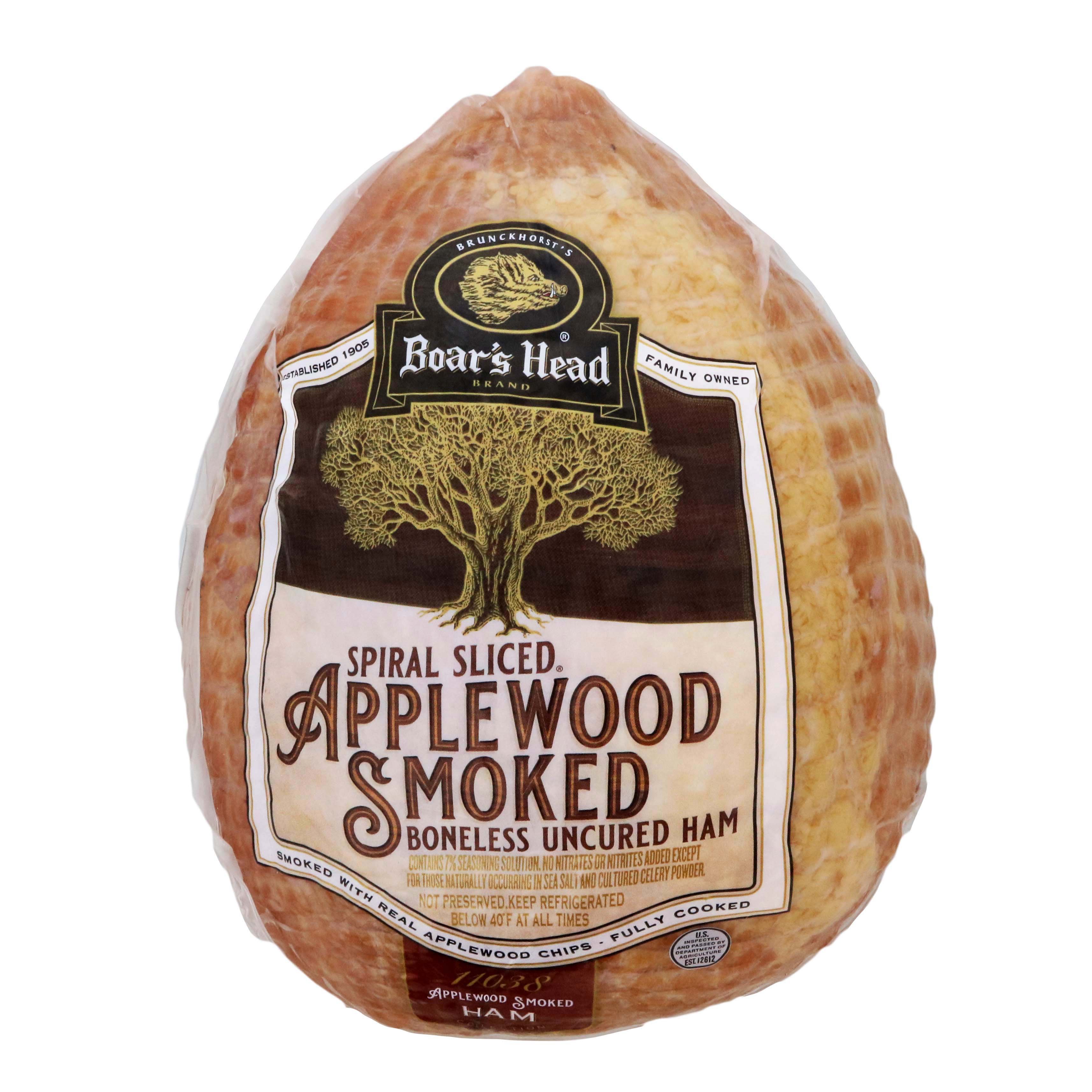Boar's Head Spiral Sliced Applewood Smoked Boneless Uncured Ham Shop