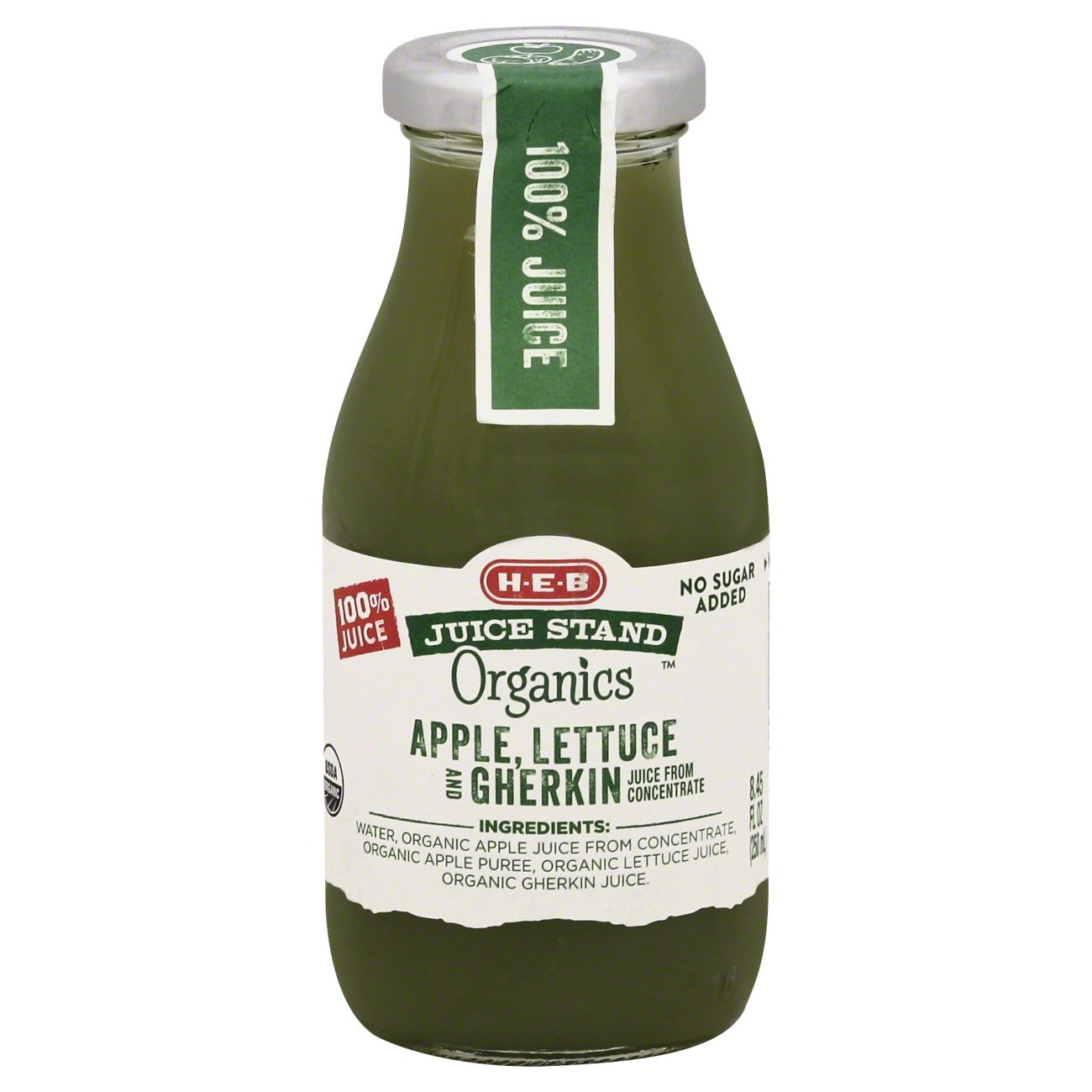 HEB Organics Juice Stand Apple Lettuce Gherkin Shop Juice at HEB