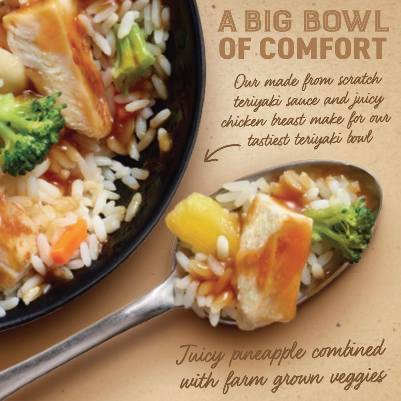 Marie Callender's Sweet Pineapple Chicken Teriyaki Bowl Frozen Meal; image 4 of 5