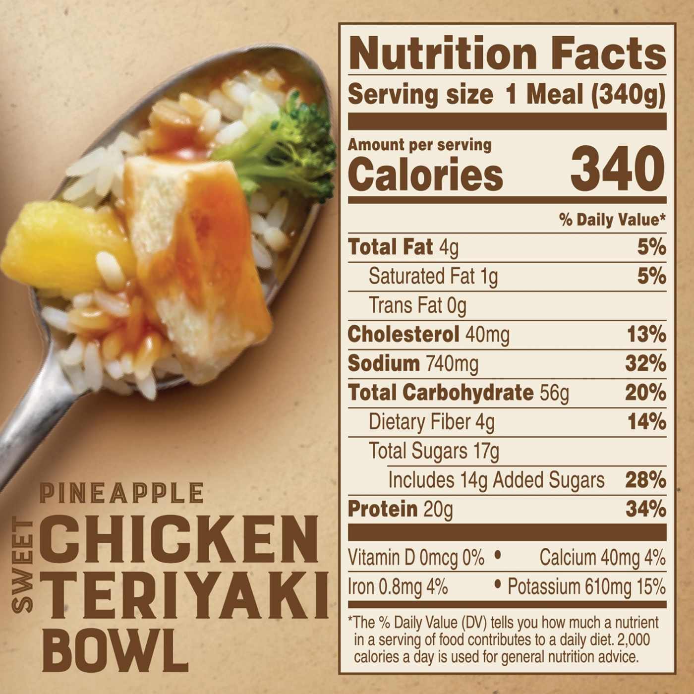 Marie Callender's Sweet Pineapple Chicken Teriyaki Bowl Frozen Meal; image 5 of 5