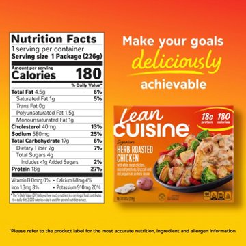 Lean Cuisine 18g Protein Herb Roasted Chicken Frozen Meal