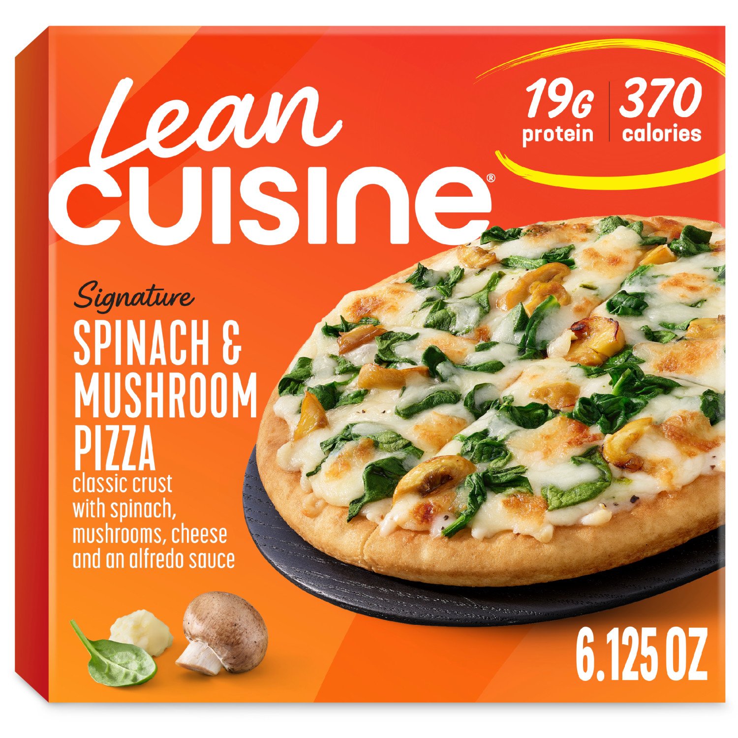 ホルモン　prooo ピスタチオ Lean Cuisine 19g Protein Spinach & Mushroom Pizza Frozen Meal