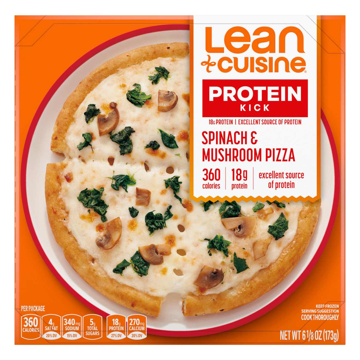 Lean Cuisine 18g Protein Frozen Pizza - Spinach & Mushroom; image 1 of 7
