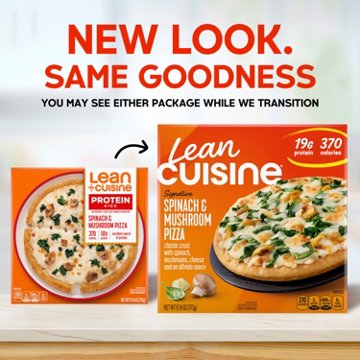 Lean Cuisine 19g Protein Spinach & Mushroom Pizza Frozen Meal
