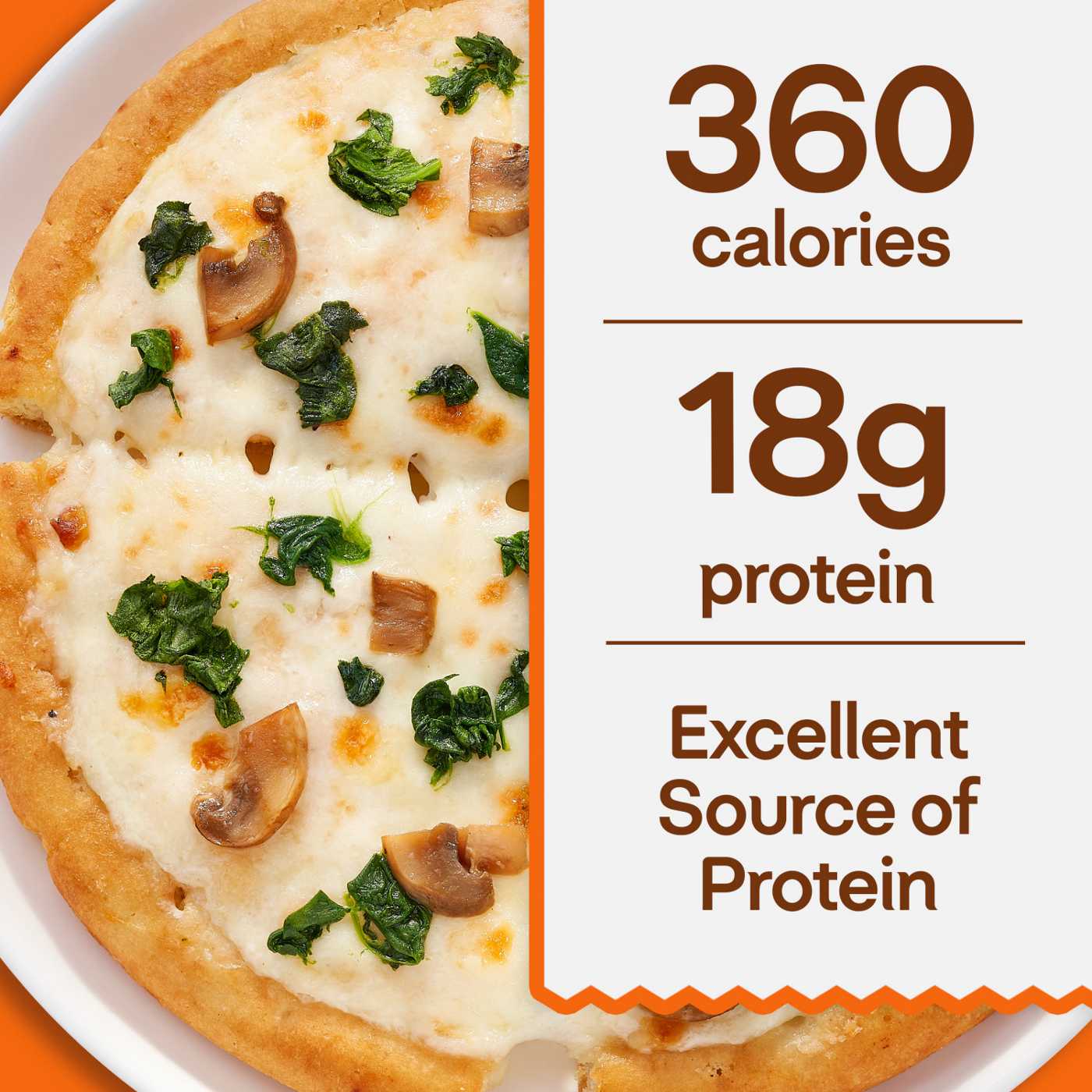 Lean Cuisine 18g Protein Frozen Pizza - Spinach & Mushroom; image 4 of 7