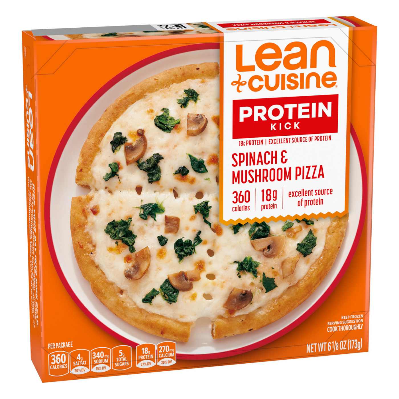 Lean Cuisine 18g Protein Frozen Pizza - Spinach & Mushroom; image 5 of 7
