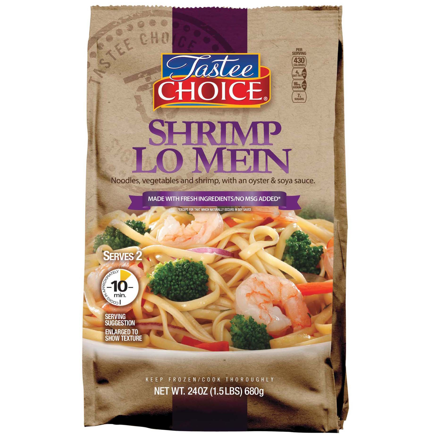 Tastee Choice Skillet Meals Shrimp Lo Mein Shop Meals & Sides at HEB