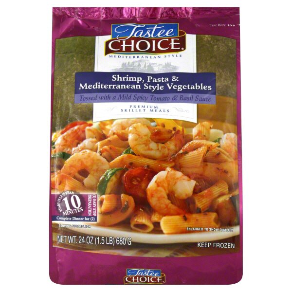 Tastee Choice Skillet Meal Shrimp Pasta & Mediterranean Style ...