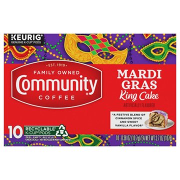 Community Coffee Mardi Gras King Cake Single Serve Coffee K Cups