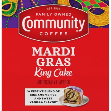 Community Coffee Mardi Gras King Cake Single Serve Coffee K Cups