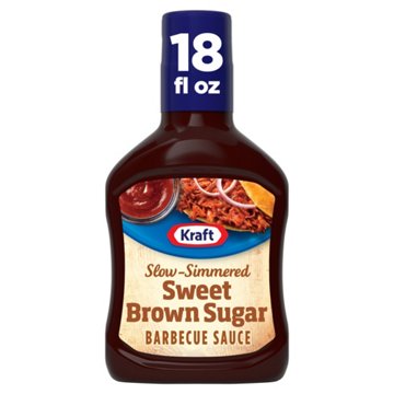 Kraft Sweet Brown Sugar Slow-Simmered Barbecue Sauce & Dip, 18 oz