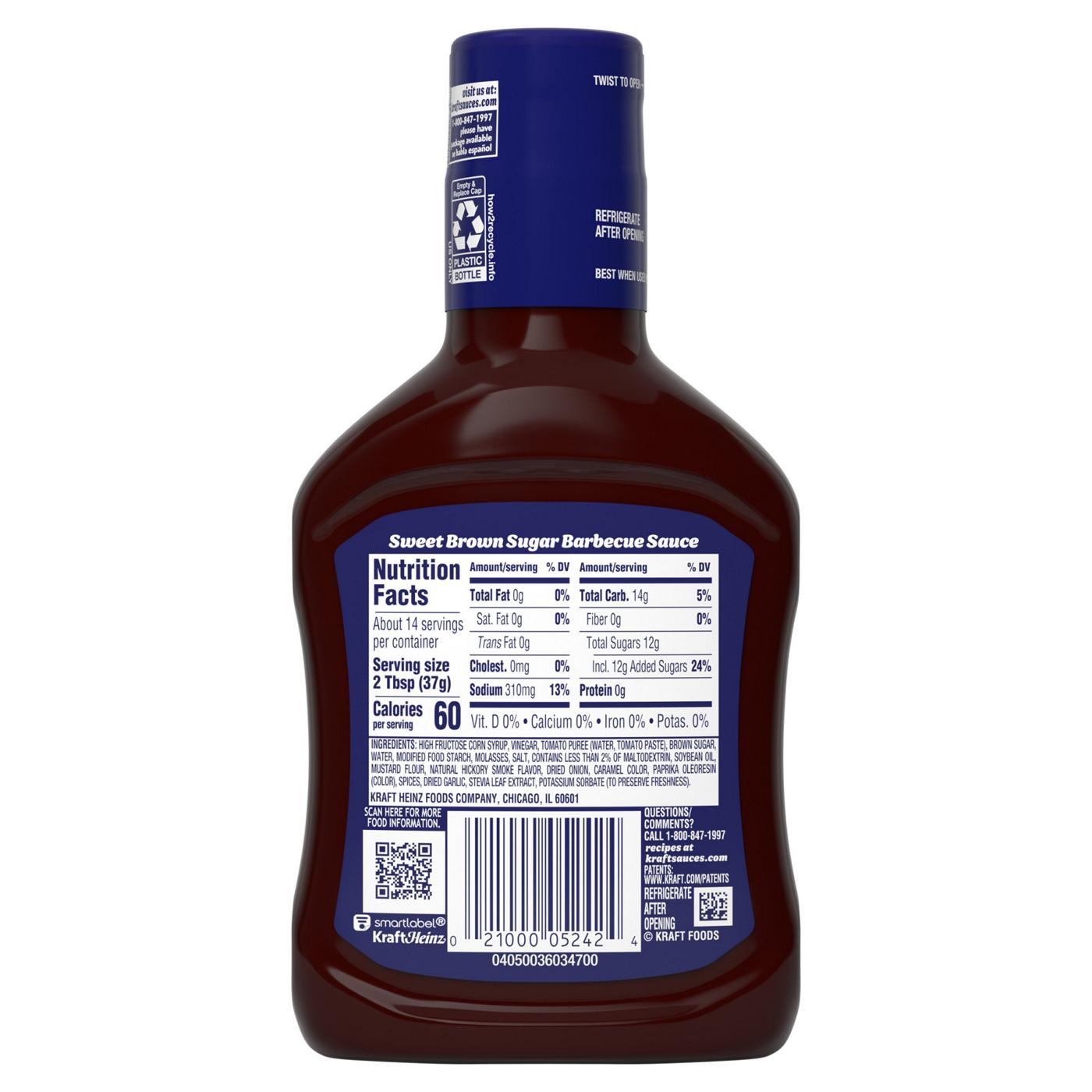 Kraft Sweet Brown Sugar Slow-Simmered Barbecue Sauce & Dip; image 3 of 5