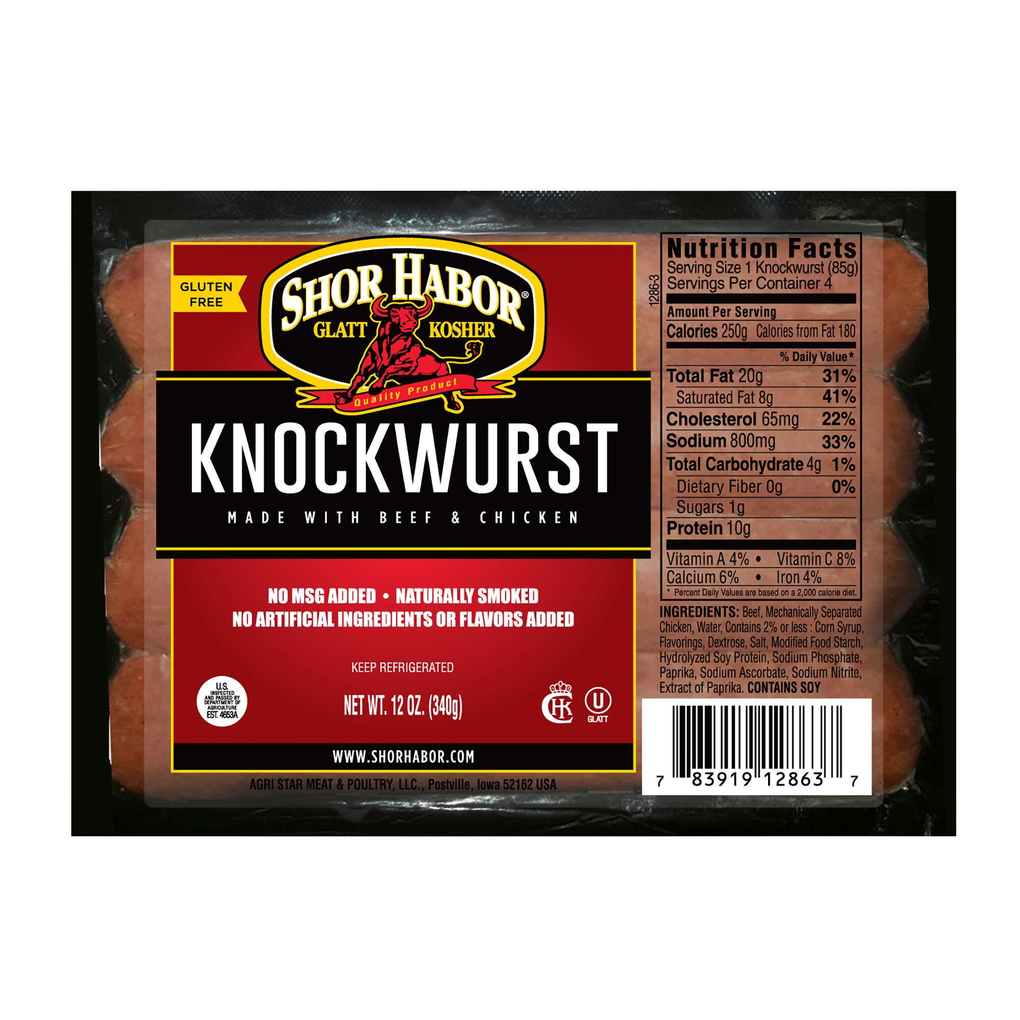 Shor Habor Kosher Knockwurst Shop Hot dogs at HEB