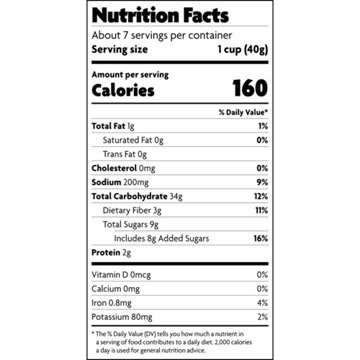 Nature's Path Organic Gluten Free Sunrise Crunchy Honey Cereal