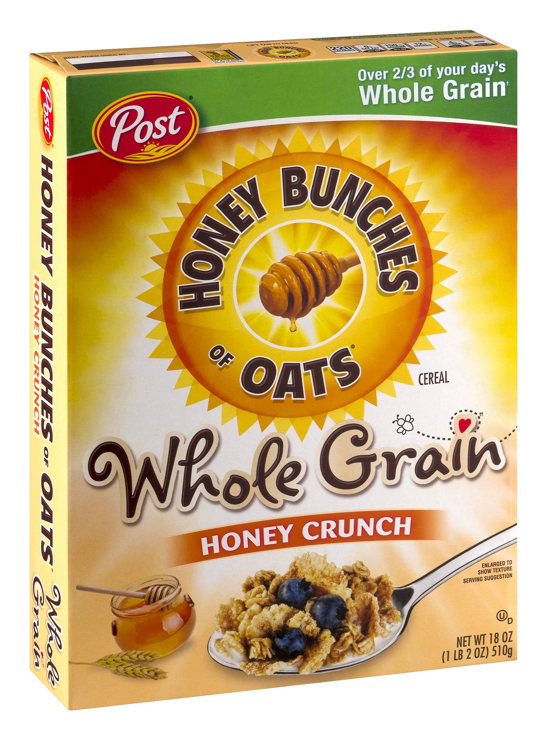 Post Honey Bunches Of Oats Whole Grain Honey Crunch Cereal Shop Cereal At H E B