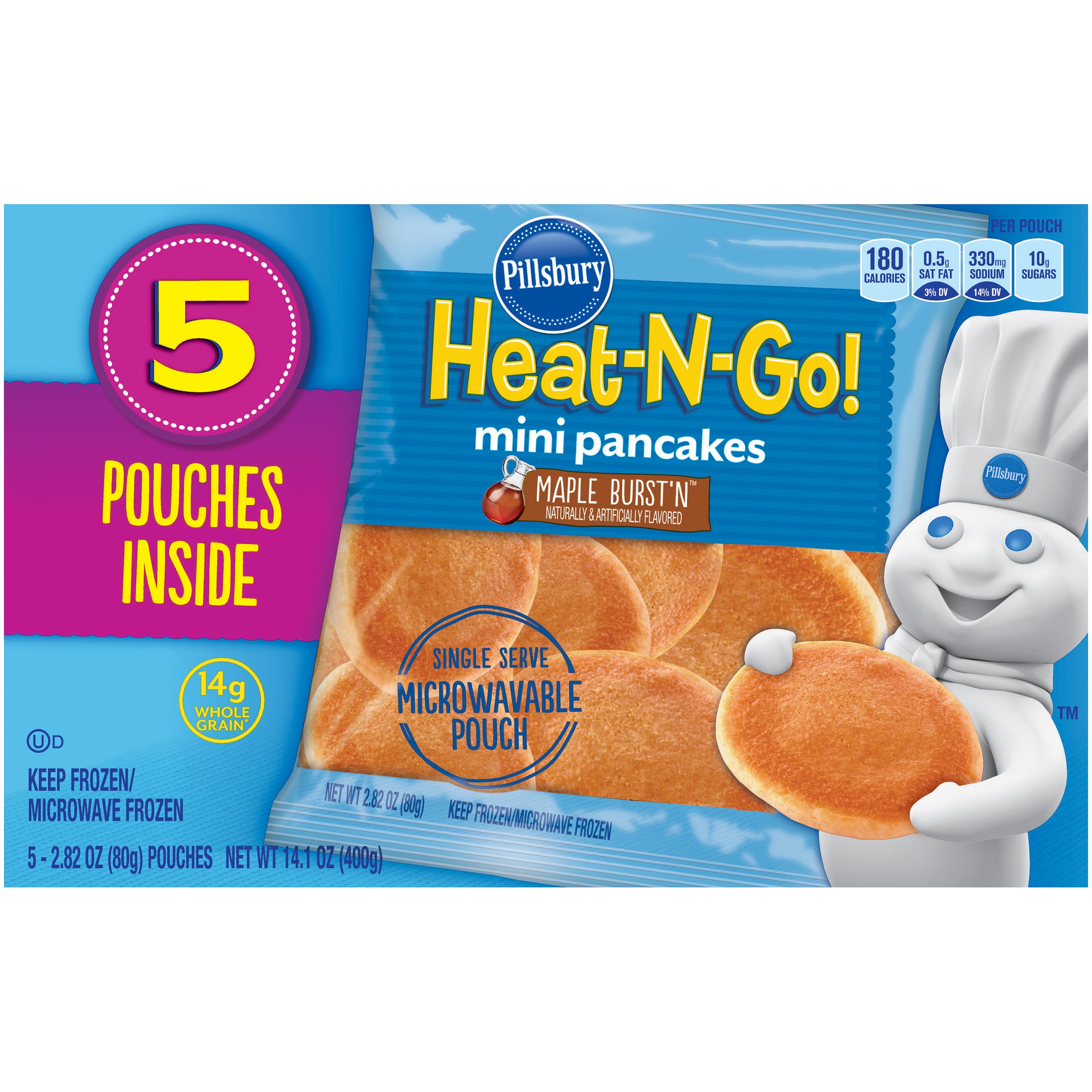 Pillsbury Heatngo Mini Pancakes Maple Burst'n Shop Entrees & Sides