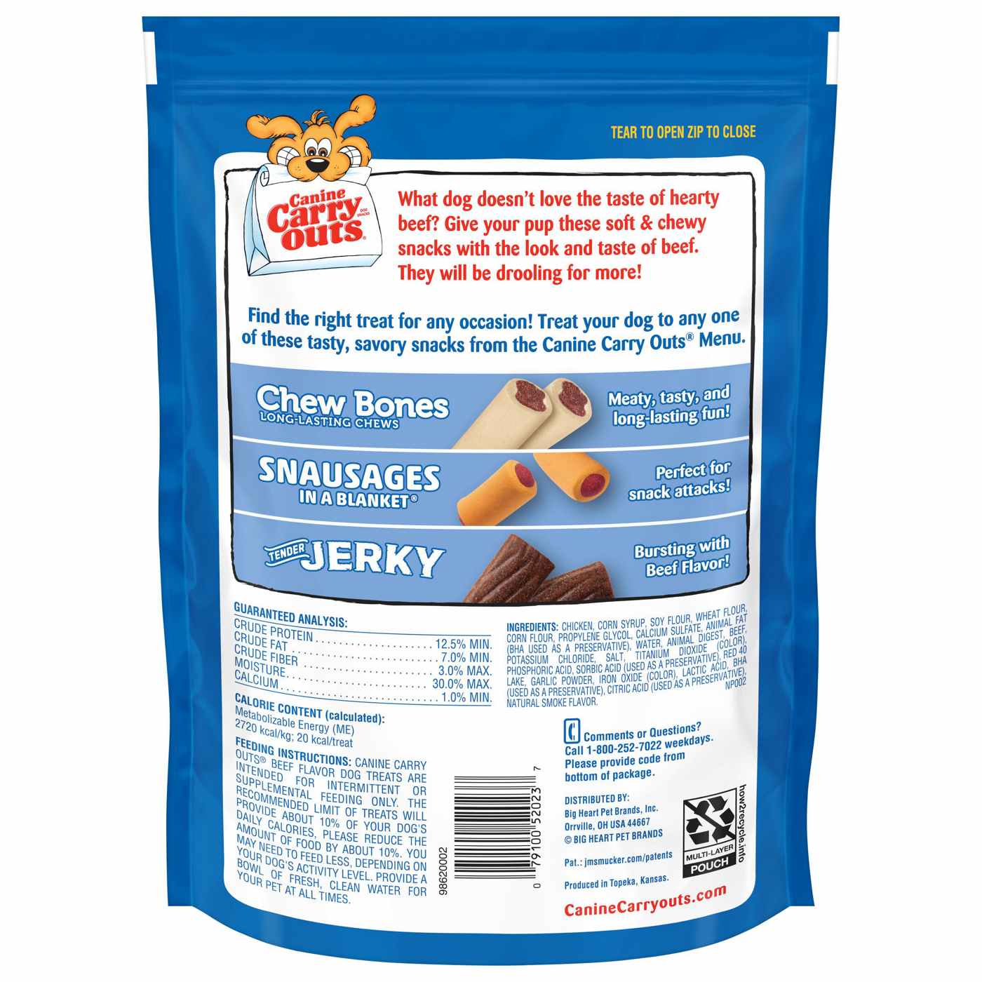 Canine Carry Outs Beef Flavor Dog Treats; image 4 of 4