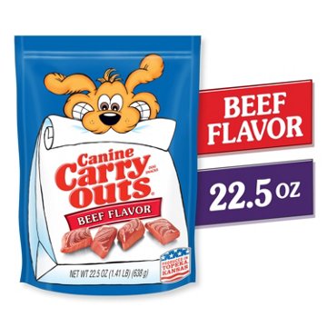 Canine Carry Outs Beef Flavor Dog Treats, 22.5 oz