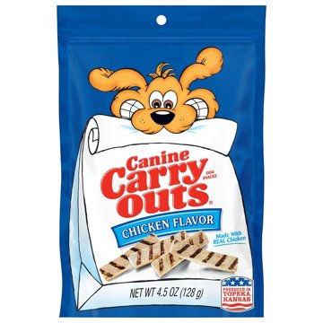 Canine Carry Outs Chicken Flavor Strips Dog Treats, 4.5 oz