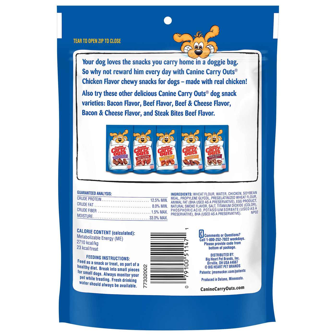 Canine Carry Outs Chicken Flavor Strips Dog Treats; image 2 of 8