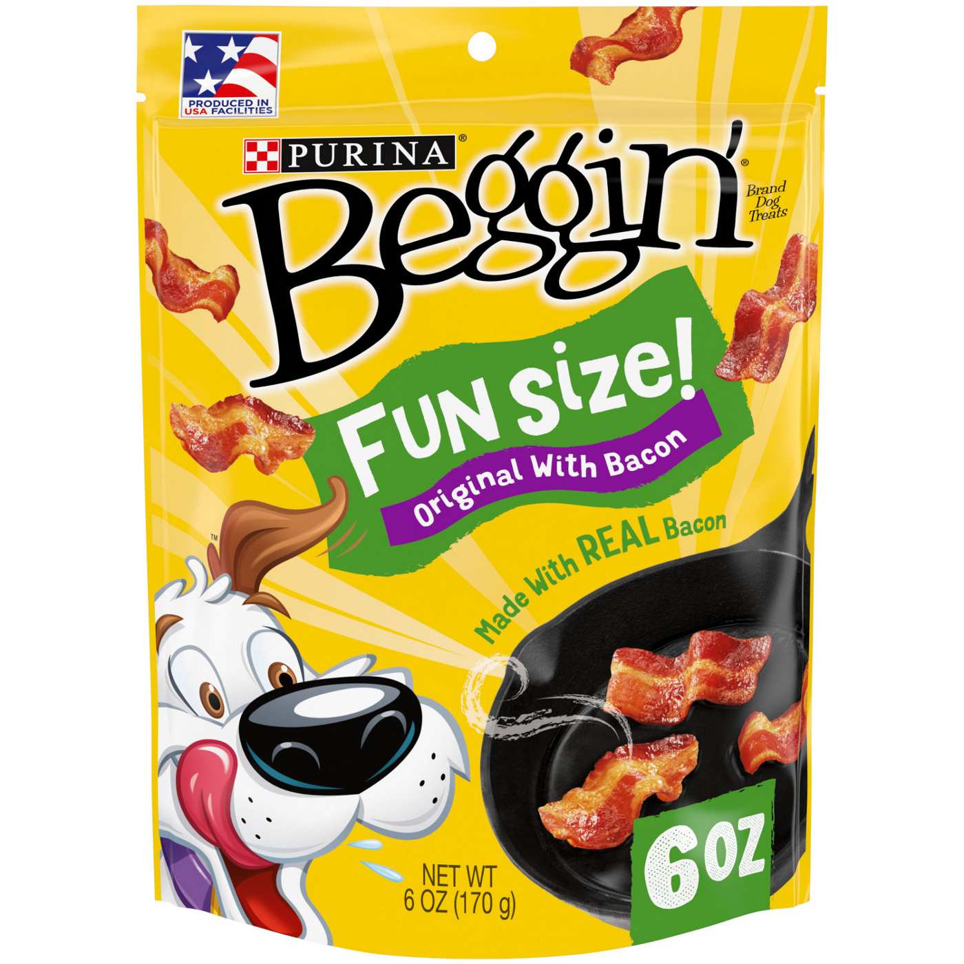 Beggin' Purina With Real Meat Dog Treats Fun Size - Original With Bacon Flavor; image 1 of 2