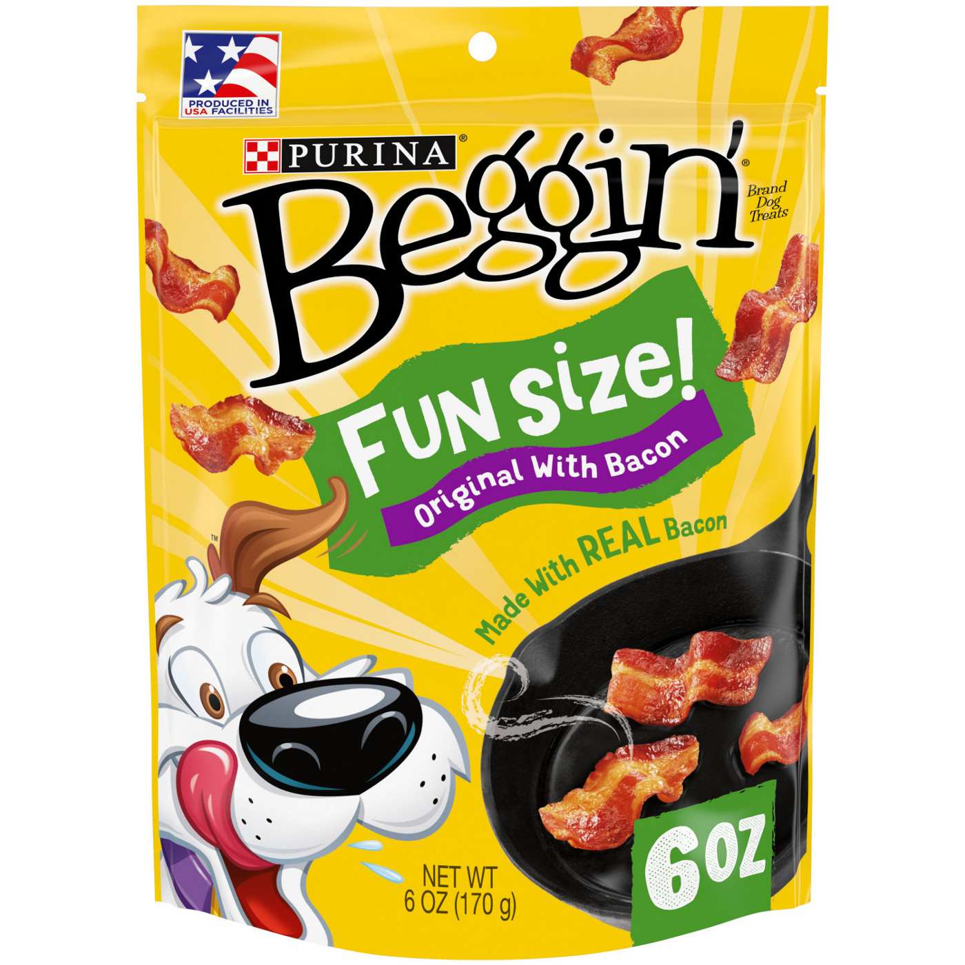 Beggin' Purina Beggin' With Real Meat Dog Treats, Fun Size Original With Bacon Flavor; image 1 of 6