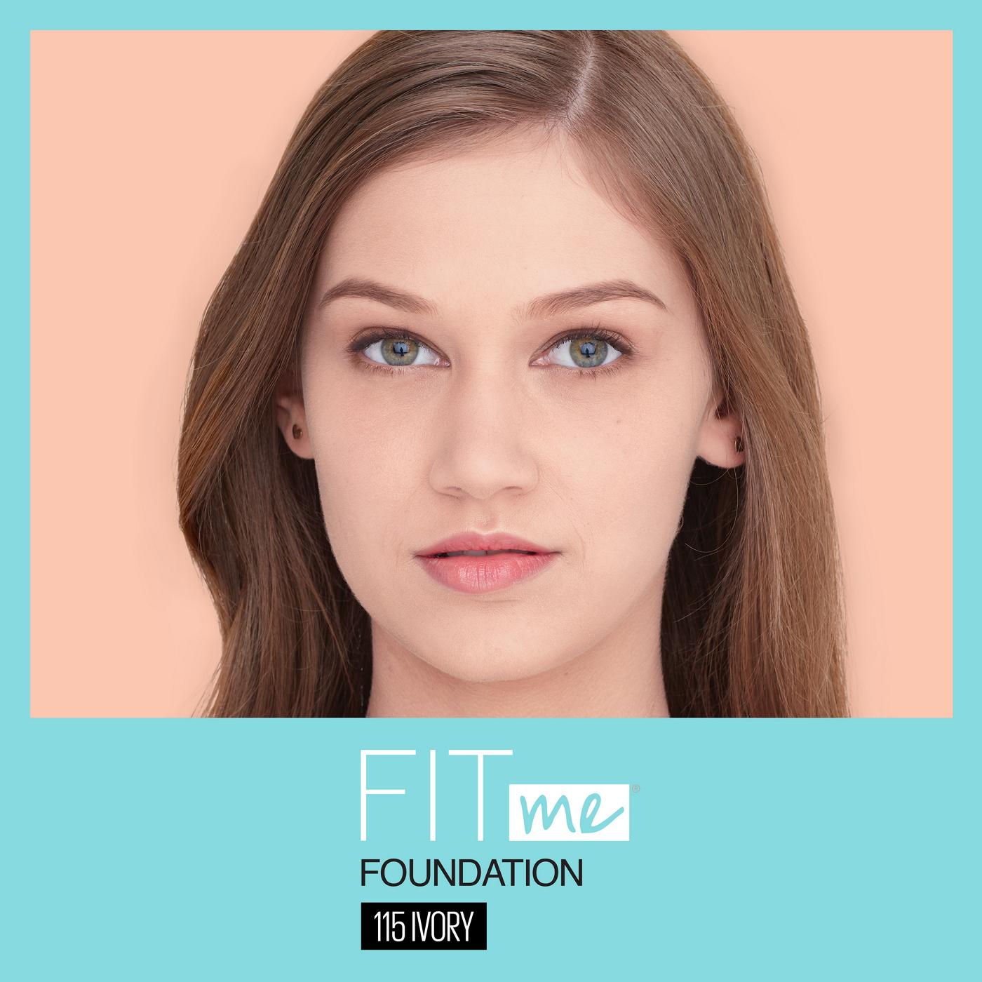 Maybelline Fit Me Matte + Poreless Liquid Foundation - Ivory; image 2 of 2