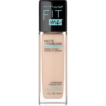 Maybelline Fit Me Matte + Poreless Liquid Foundation - Classic Ivory, 1 oz