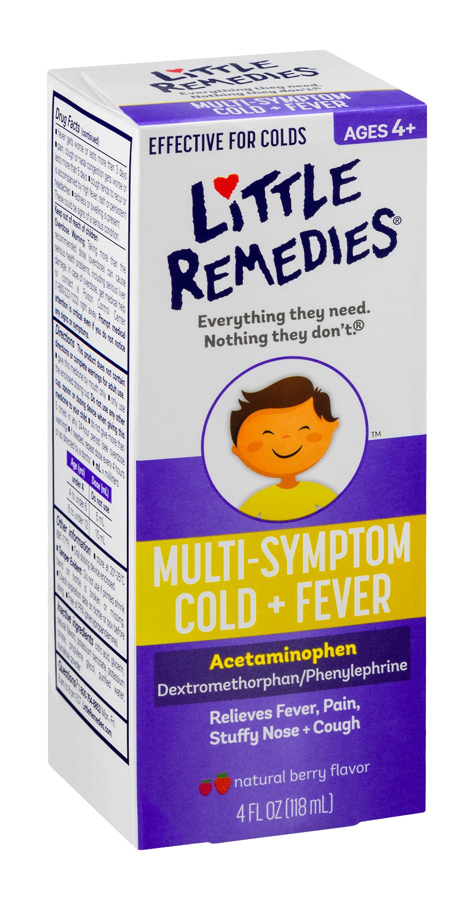 Little Remedies Little Colds Multi-Symptom Cold & Fever Acetaminophen ...