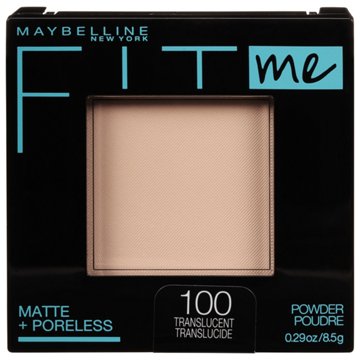 Maybelline Fit Me Matte + Poreless Powder - 100 Translucent, 0.29 oz