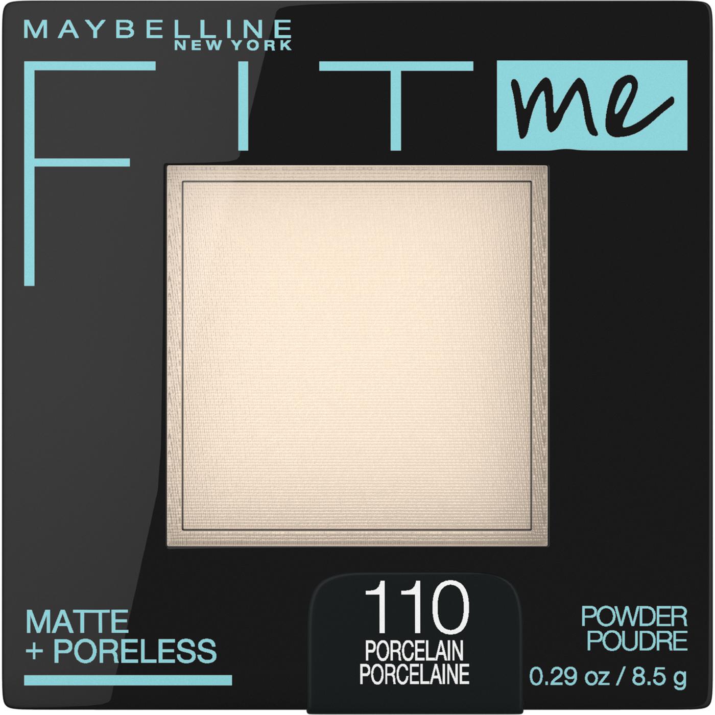 Maybelline Fit Me Matte + Poreless Powder, Porcelain; image 1 of 2