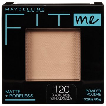 Maybelline Fit Me Matte + Poreless Powder - 120 Classic Ivory, 0.29 oz