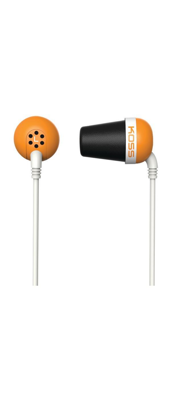 Koss Plug Orange Earbuds; image 2 of 2