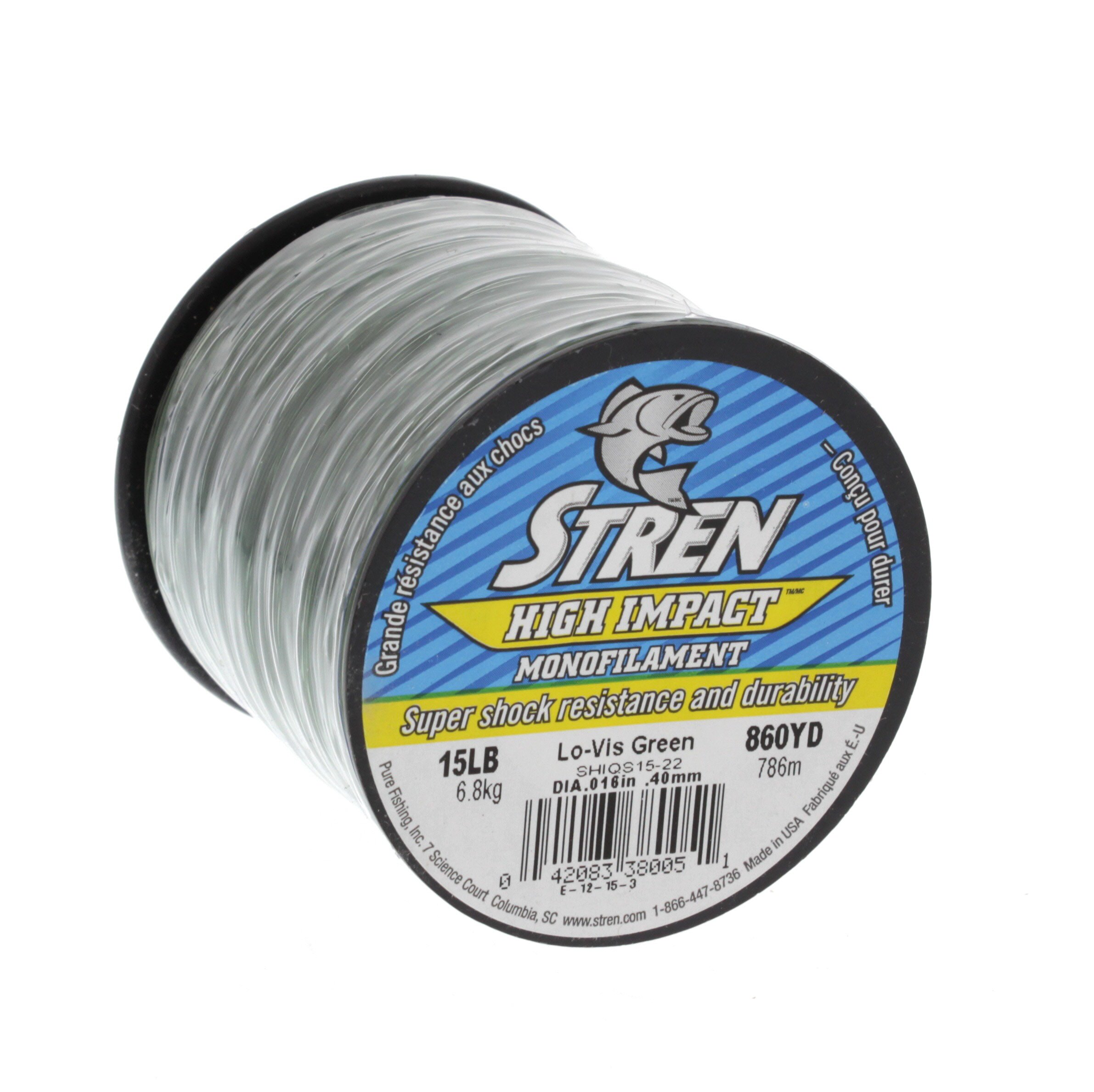 Buy Stren SHIQS15-HG High Impact, 15 lb / 860 yd, Hi-Vis Green