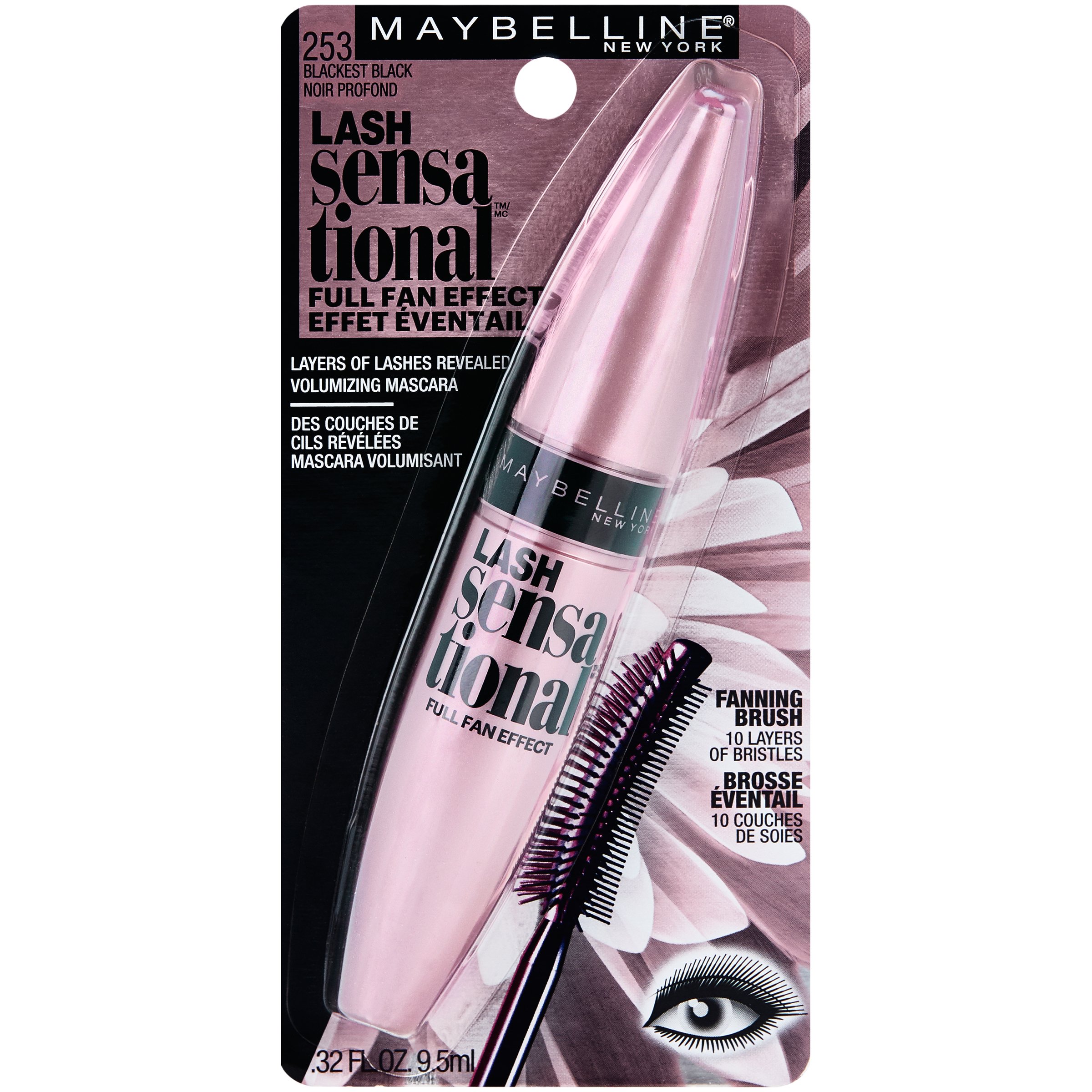 Maybelline Lash Sensational Washable Mascara Blackest Black - Shop Mascara  at H-E-B