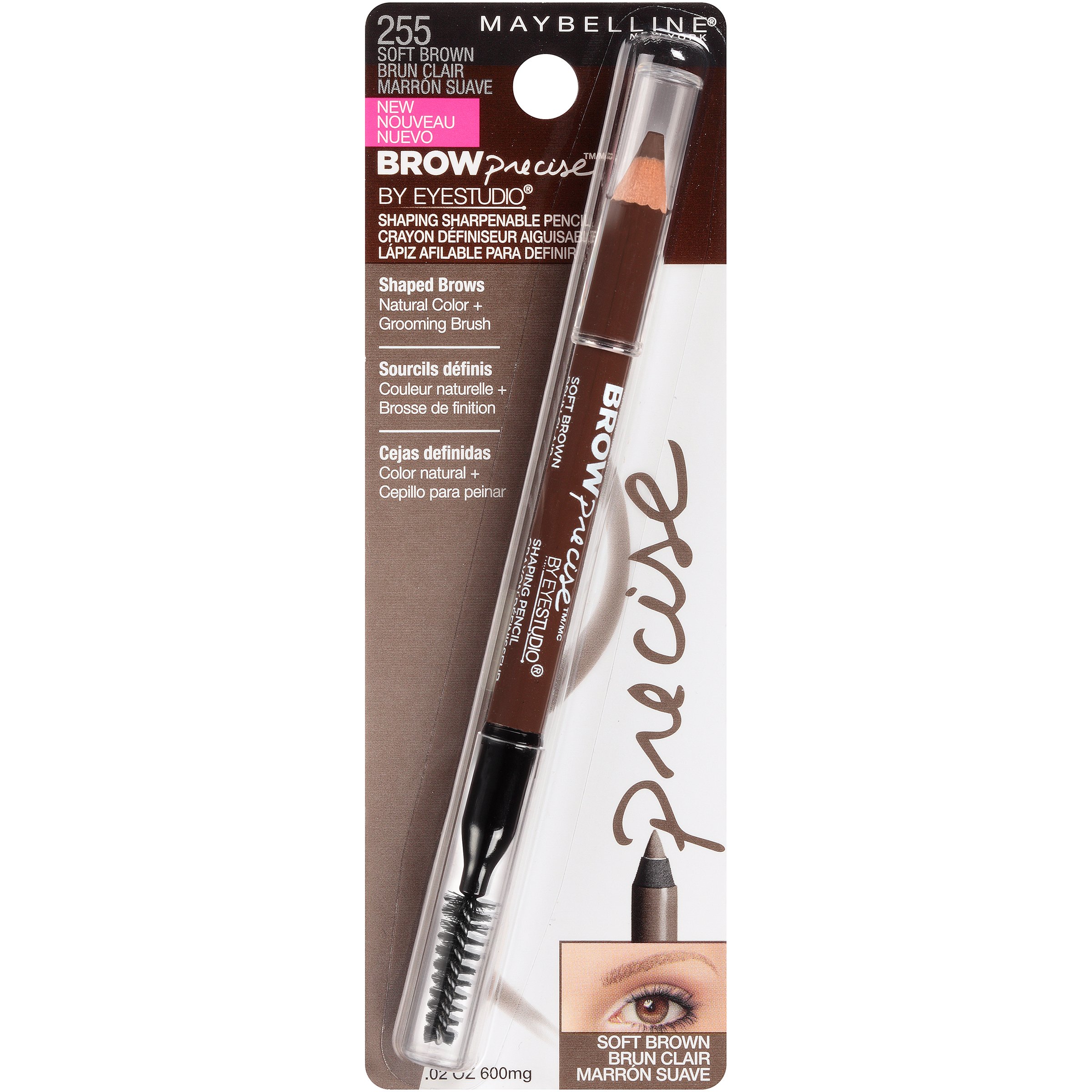 Maybelline Brow Precise Shaping Eyebrow Pencil Soft Brown Shop Eyes At H E B 