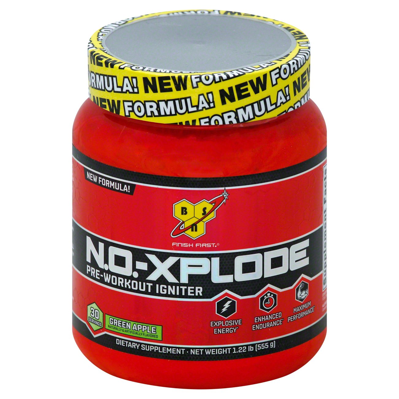 Bsn N O Xplode Pre Workout Igniter Green Apple Shop Diet Fitness At H E B