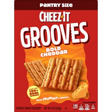 Cheez-It Grooves Bold Cheddar Cheese Crackers