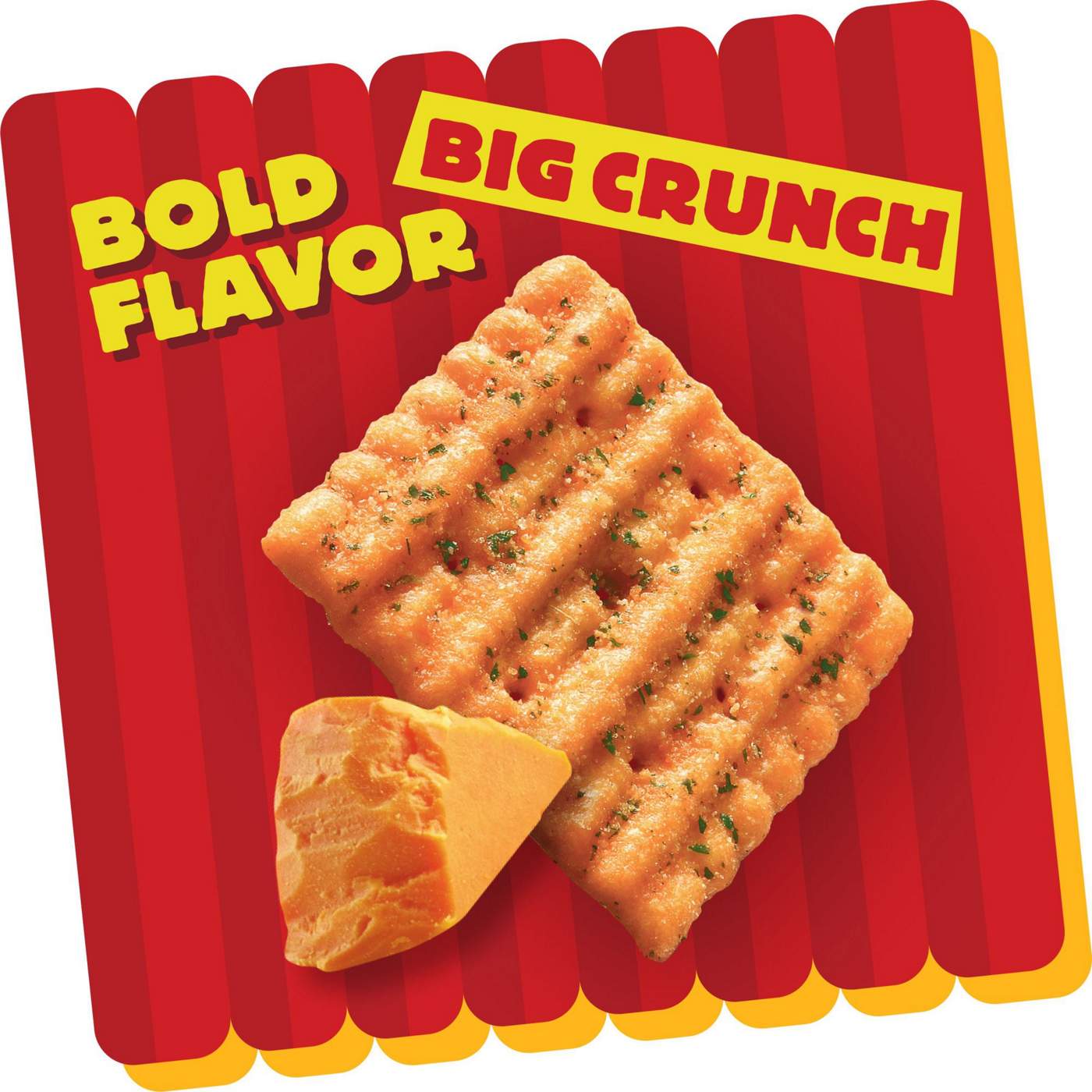 Cheez-It Grooves Bold Cheddar Cheese Crackers; image 3 of 5