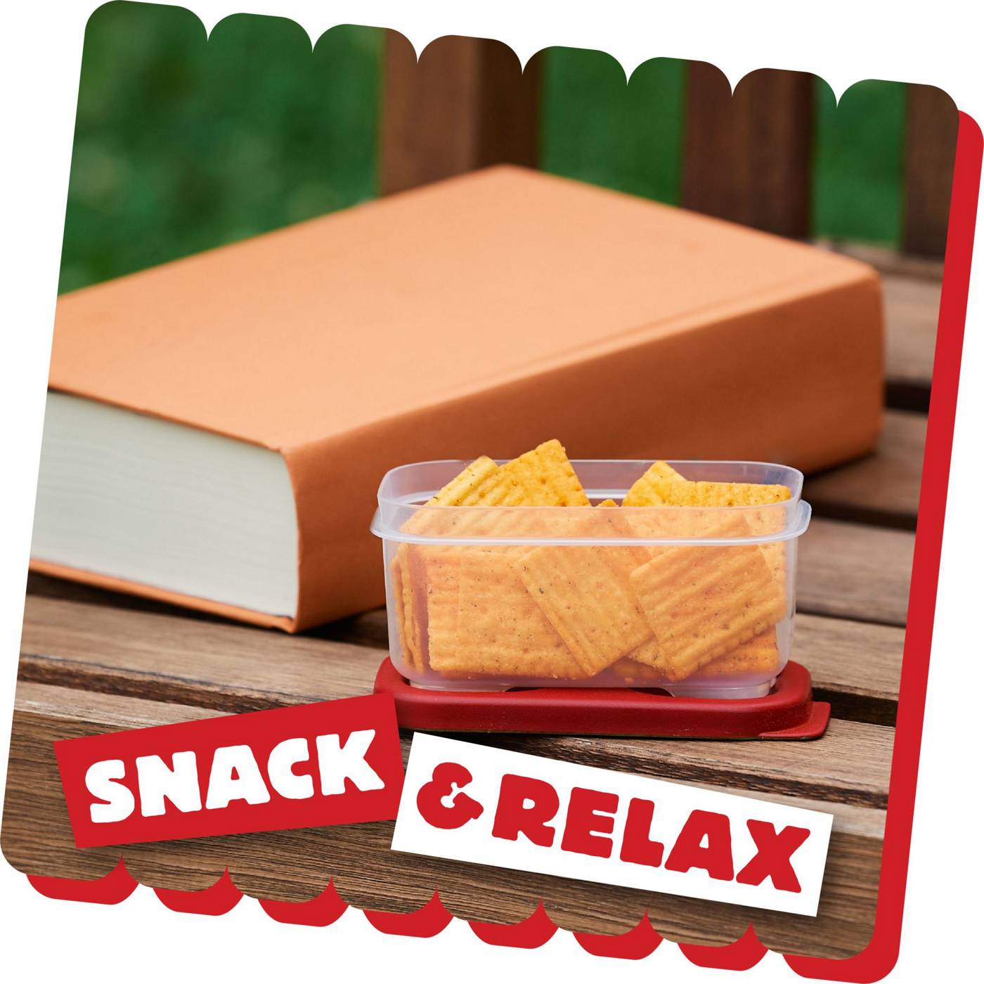 Cheez-It Grooves Bold Cheddar Cheese Crackers; image 4 of 5