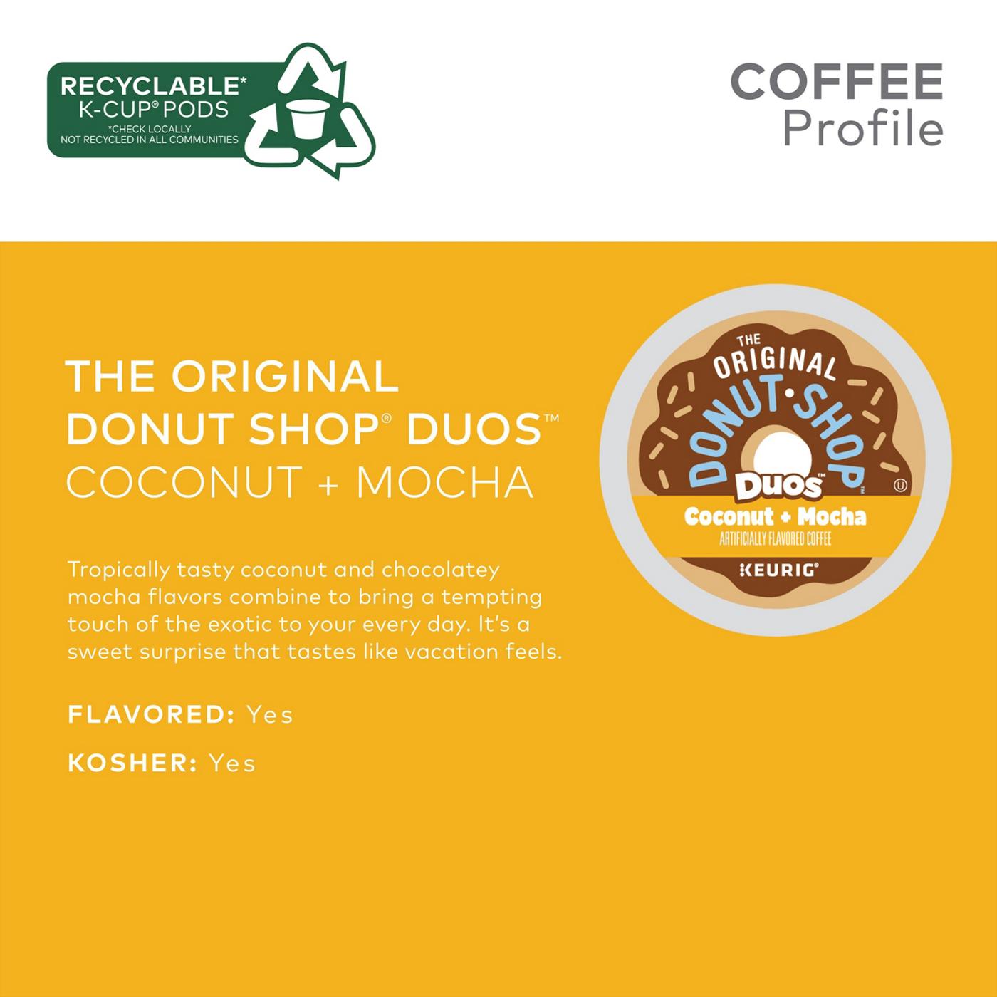 Donut Shop Duos Coconut and Mocha Single Serve Coffee K Cups; image 10 of 11