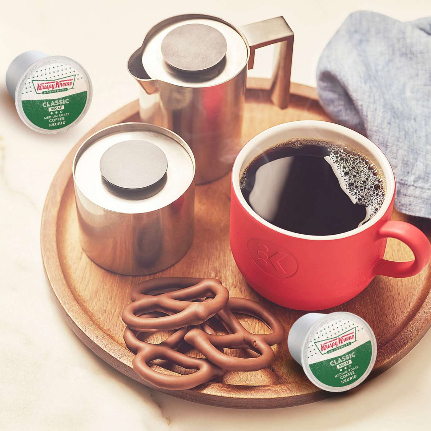 Krispy Kreme Classic Decaf Medium Roast Single Serve Coffee K Cups; image 2 of 5