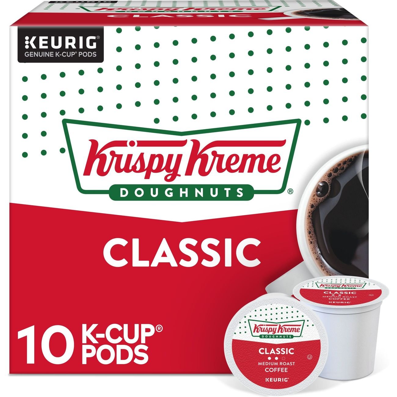 Krispy Kreme Classic Medium Roast Single Serve Coffee K Cups - Shop