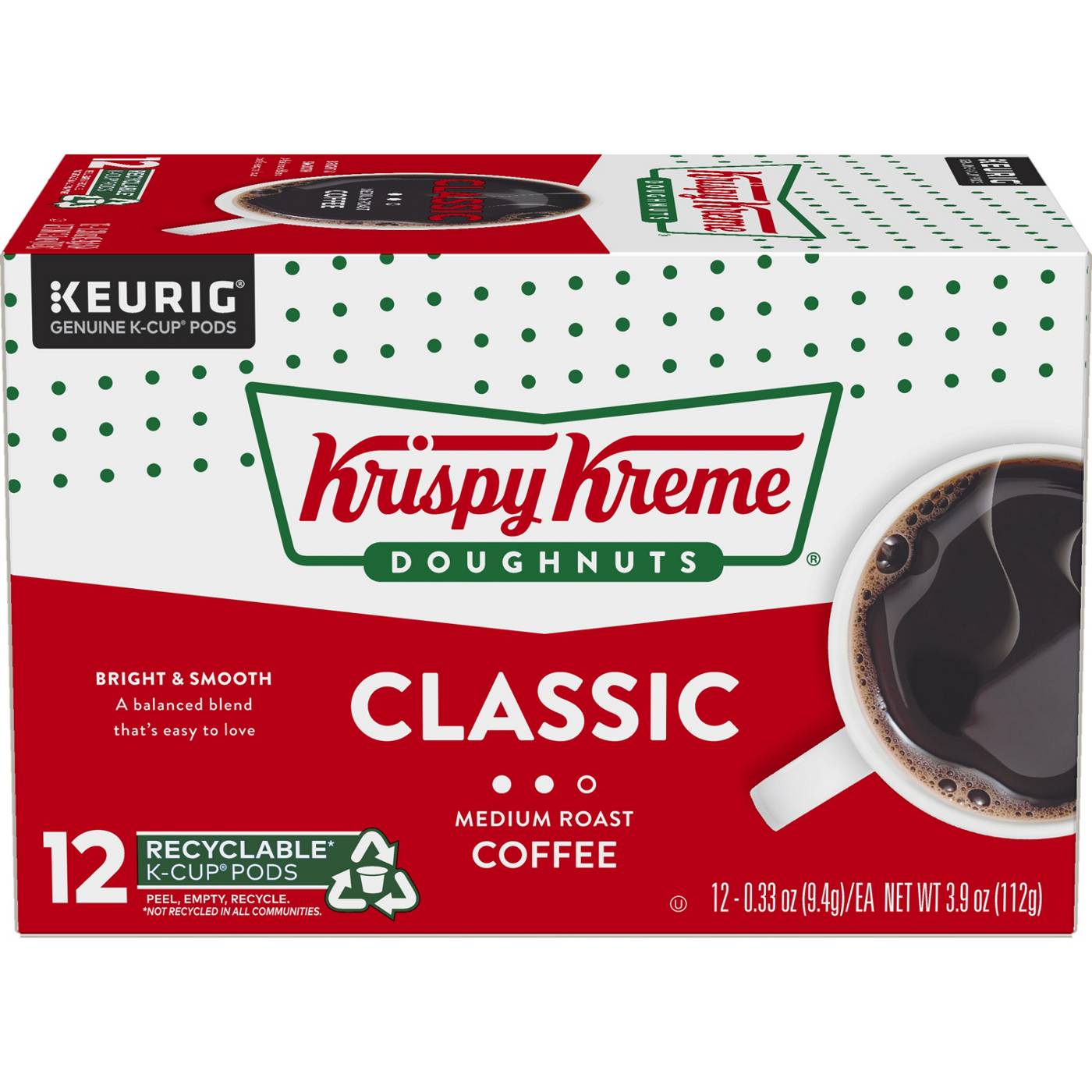 Krispy Kreme Classic Medium Roast Single Serve Coffee K Cups; image 2 of 12